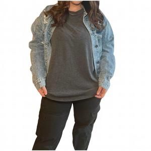 NEW 7TH RAY vintage long sleeve shirt in charcoal